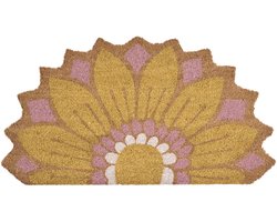 AROLIK - Deurmat - Geel - 45 x 75 cm - Kokos
