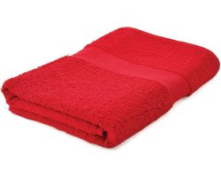 Arowell Badhanddoek Badlaken 140 x 70 cm - 500 Gram - Rood - 1 stuks