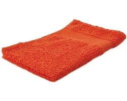 Arowell Gastendoek Gastenhanddoek 50 x 30 cm - 500 Gram - Oranje - 5 stuks