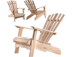 Arphy houten strandstoel naturel