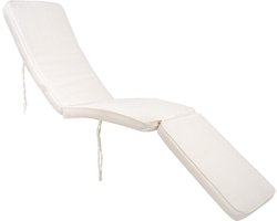 Arrecife Ligstoelkussen - Wit Katoen | Comfortabel Kussen voor Ligstoelen - House Nordic - Tuinstoelkussens - Wit - Katoen