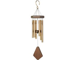 Art Bizniz Windgong - Outdoor - Windmobiel - Windorgel - 35cm - Gestemde Klankbuizen - Aluminium - Brons