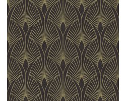 ART DECO BEHANG - Goud Metallic Zwart - AS Creation New Walls "Livingwalls"