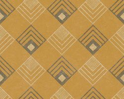 ART DECO BEHANG | Grafisch - oker geel beige grijs - A.S. Création New Life