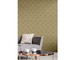 Art Deco Behang New Walls 50's Glam A.S. Création Vliesbehang 10.05 m x 0.53 m Goud Beige Bruin Gemaakt in duitsland 374272 37427-2