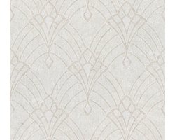 ART DECO BEHANG | Ornamenten Met Glans - beige crème - Livingwalls Mata Hari