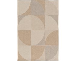 Art Deco buitenkleed - 160x230 cm - taupe