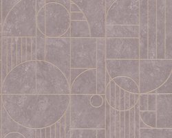 ART DECO TEGEL BEHANG | Gemarmerd Design - grijs - A.S. Création My Home My Spa