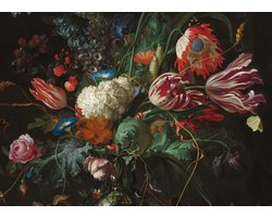 Art for the Home Bloemen in Glazen Vaas Canvas 70x100 cm