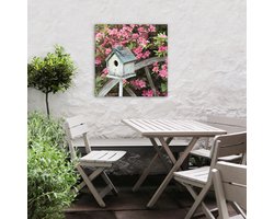 Art for the Home Buitencanvas Vogelhuisje