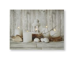 Art for the Home Coastal Treasures LED Canvas 60x80 cm