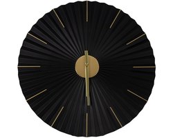Art for the Home Klok Luxe zwart en goud Hangende Klok Origami 59cm