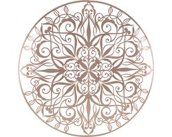 Art for the Home Metal Art Luxe mandala roségoud D80cm