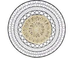 Art for the Home Metal Art Rotan mandala diameter 76cm