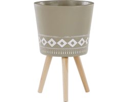 ARTA - Plantenbak - Taupe - 41 cm - Magnesiumoxide