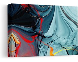 Artaza Canvas Schilderij Abstracte Kunst - Moderne Luxueuze Marmer  - 30x20 - Klein - Foto Op Canvas - Canvas Print