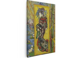 Artaza Canvas Schilderij Courtisane (naar Eisen) - Vincent van Gogh - 40x60 cm - Wanddecoratie Slaapkamer - Poster Schilderijen - Muurdecoratie