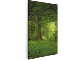 Artaza Canvas Schilderij Jungle - 20x30 cm - Klein - Wanddecoratie Bos - Muurdecoratie Woonkamer - Kamer Accessoires Natuur