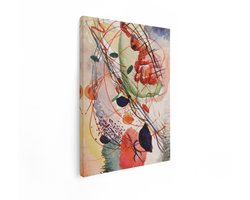Artaza Canvas Schilderij Kleurrijk - 30x40 cm - Wanddecoratie Abstract Modern - Muurdecoratie Aquarel - Decoratie Woonkamer - Kamer Accessoires