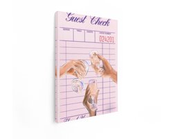 Artaza Canvas Schilderij Vier Verschillende Handen Houden Elegante Glazen Omhoog voor een Toast - 30x40 cm - Klein - Wanddecoratie Woonkamer - Schilderijen - Muurdecoratie