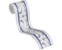 ARTDECO BEHANGRAND | blauw grijs wit groen rood - A.S. Création Only Borders 11
