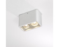 Artdelight Dubbele opbouwspot Bronx wit - PL BRONX2 WI