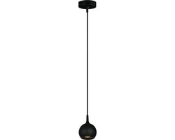 Artdelight - Hanglamp Bolero 1 lichts Ø 9 cm zwart