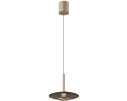 Artdelight - Hanglamp Madison 1 lichts Ø 22 cm comfortlift champagne