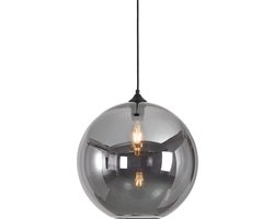 Artdelight Hanglamp Marino Ø 40 cm rook glas zwart