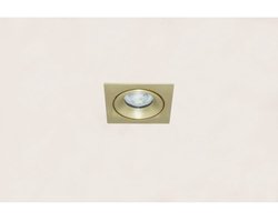 Artdelight - Inbouwspot Alice vierkant 9 cm GU10 mat goud