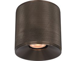 Artdelight - Plafondlamp Costa Ø 10,5 cm GU10 brons