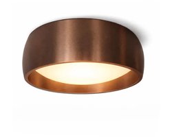Artdelight - Plafondlamp Montana Ø 15 cm koper brons