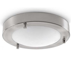 Artdelight - Plafondlamp Yuca Ø 18 cm 10 Watt mat chroom