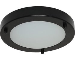 Artdelight - Plafondlamp Yuca Ø 18 cm 10 Watt zwart