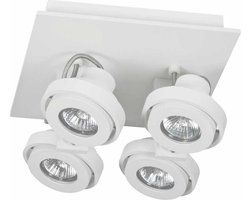 Artdelight - Spot Meist 4 lichts vierkant wit