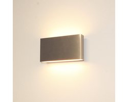 Artdelight - Wandlamp Box - Aluminium - 2x LED 4W 2700K - IP54 - Dimbaar