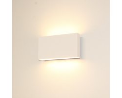 Artdelight - Wandlamp Box - Wit - 2x LED 4W 2700K - IP54 - Dimbaar