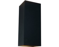 Artdelight - Wandlamp Dante XL 2 lichts 24 x 10 cm zwart