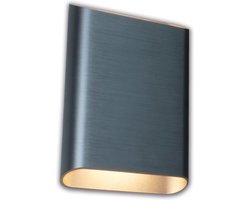 Artdelight - Wandlamp Diaz Large H 20 cm gun metal