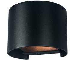 Artdelight - Wandlamp Gyro B 13 cm zwart