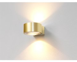 Artdelight - Wandlamp Hudson Ø 11 cm mat goud