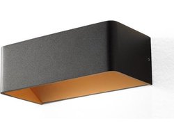 Artdelight Wandlamp Mainz Zwart / Goud