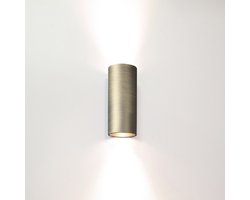 Artdelight - Wandlamp Roulo 2 lichts H 15,4 Ø 6,5 cm antiek brons