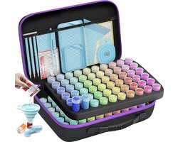 ARTDOT 5D Diamond Painting Opbergdoos Set – 120 Delige Accessoires Box met Koffer en Trechters