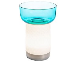 Artemide Bontà Tafellamp Met Kom LED Oplaadbaar Turquoise