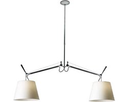 Artemide Tolomeo Due Bracci hanglamp Ø 36 cm perkament