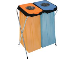 Artex EkoThinks Afvalzakhouder - Prullenbak - Inhoud 80 Liter (2 x 40) - Geschikt Voor 2 Zakken - Oranje