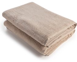 ARTG® Towelzz - AR036 - Douche - Badhanddoek - 100% katoen - 70 x 140 cm - Beige - Sand - Set 2 stuks