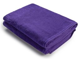 ARTG® Towelzz - AR036 - Douche - Badhanddoek - 100% katoen - 70 x 140 cm - Paars - Purple - Set 2 stuks