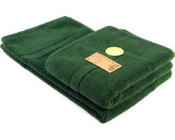 ARTG® Towelzz - Badmat - 100% Katoen - Zware kwaliteit - 50 x 80 cm -  Donkergroen - Dark Green